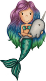 Mermaid with Narwhal