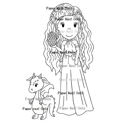 Princess Ellie with Dragon